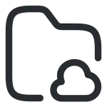 Folder Cloud SVG Icon
